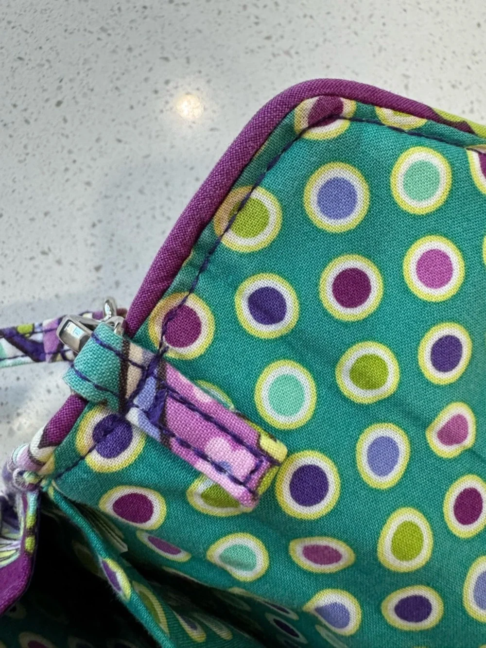 Vera Bradley Your Turn Smartphone Wristlet in the Heather Paisley - Picture 9 of 16